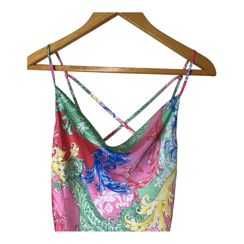 NWT Timing Size M Whimsigoth Baroque Floral 90s Slip Dress Lingerie Outerwear - Picture 3 of 10
